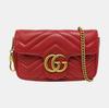 [Pre-Owned] GG Marmont Vintage Metal Logo Quilted Leather Mini Shoulder Bag - Excellent #LDL1UW