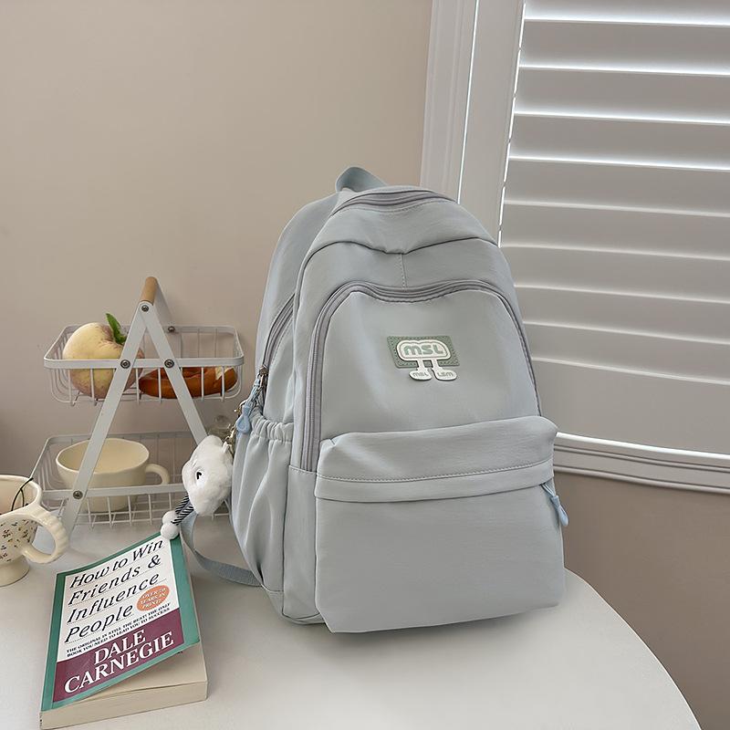 Schoolbag Japanese Simple Ins Niche Schoolbag Girls, Junior High School High School College Students Backpack Light Commuter Travel Backpack