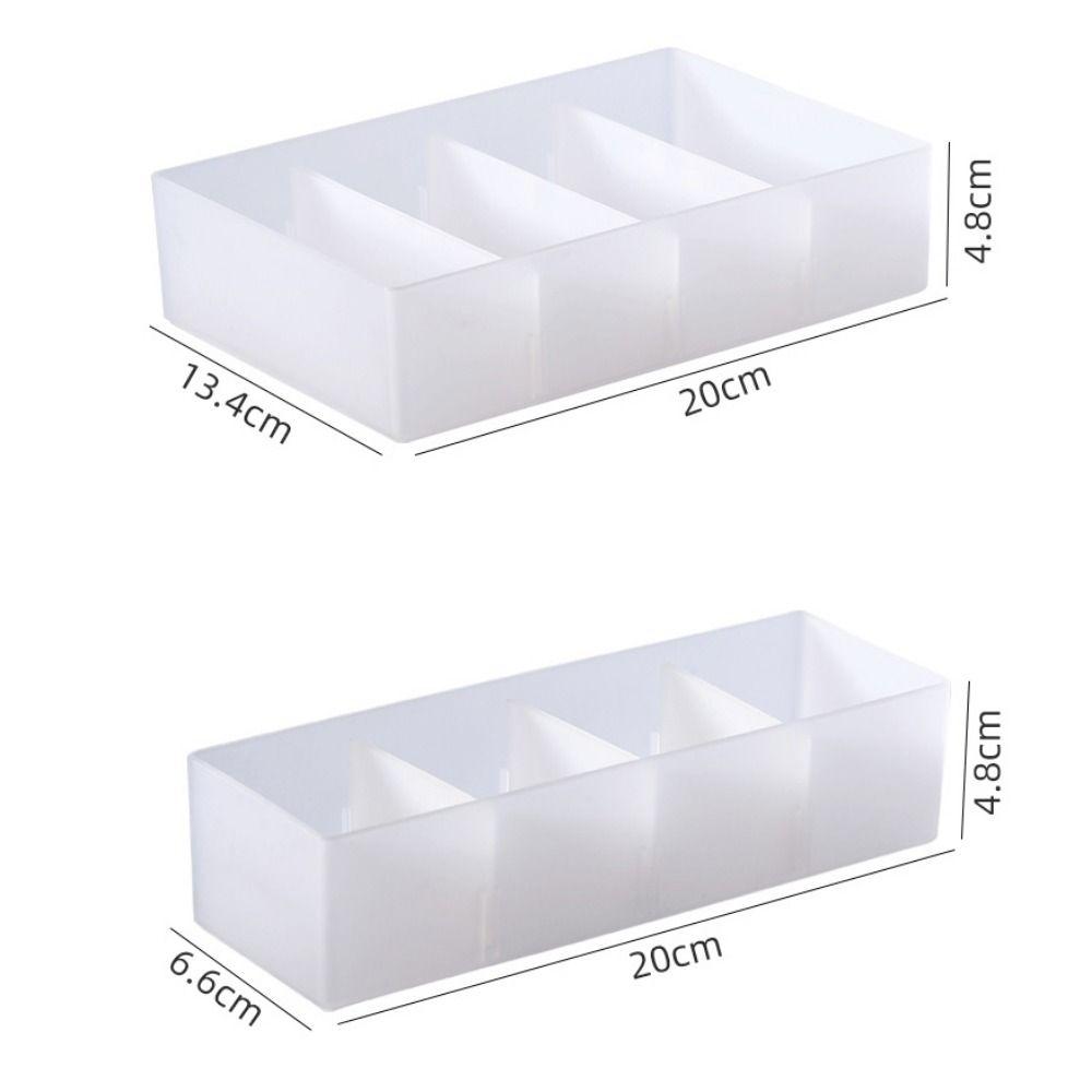 Combinable Drawer Storage Boxes Transparent Cosmetics Storage Box Multi Grid Case  Home Decoration