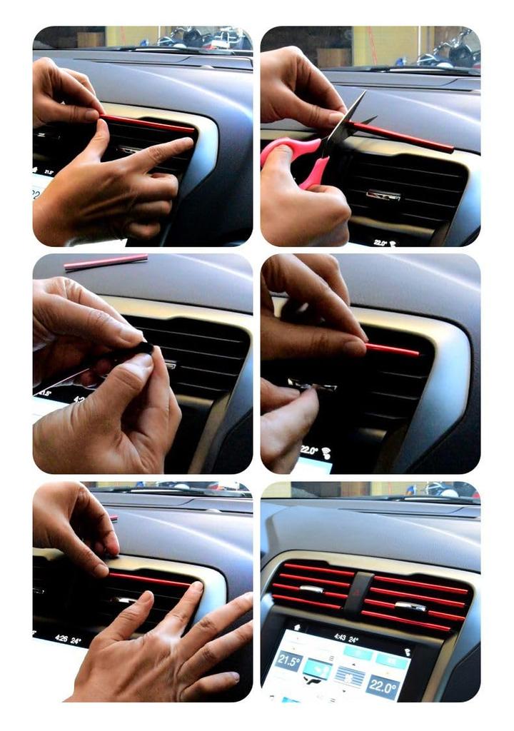Plus Nao Louver Molds for Cars, Set of 10, Car Accessories, Car Supplies, Parts,