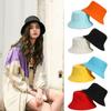 Foldable Spring Summer Big Visors Wide Brim Anti-UV Beach Cap Sun Hat Fisherman Cap Bucket Hat