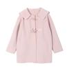 Maslan Solid Color Fashion Doll Collar Coat