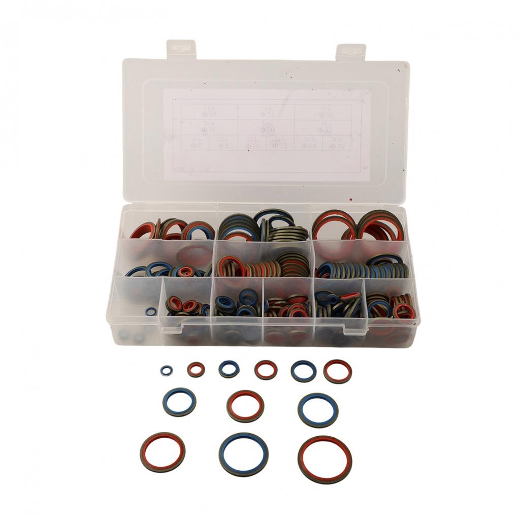 Assorted Kits Sealing Gasket Set Silicone Rubber O-Ring Divided Compartments