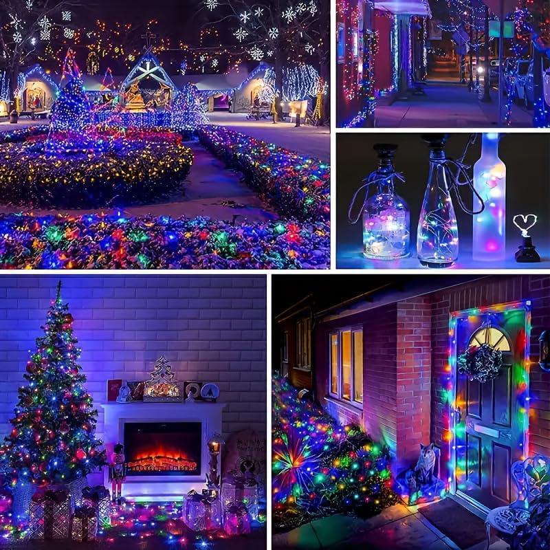 Outdoor LED Solar String Lights Wedding Xmas Decor Garden Solar Fairy Lights Waterproof for Patio Street Trees Balcony Yard