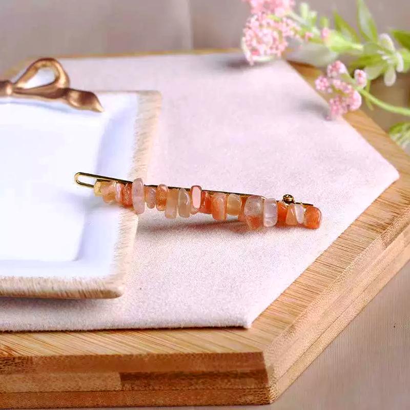 

1Pc Women s Girl Natural Crystal Ponytail Hair Clips Fashion Hairpin Long Hair Clip Hair Accessories F