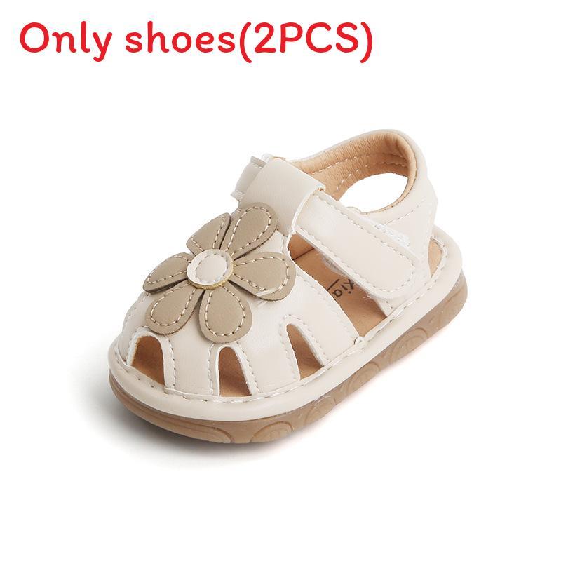 Baby Girl Summer Sandals Pu Non Slip Soft Sole For Toddler Walks 11cm