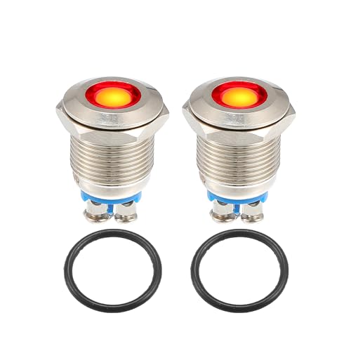 

Hihaha Индикатор салона автомобиля/Прочный 12 мм/Набор из 2 красных