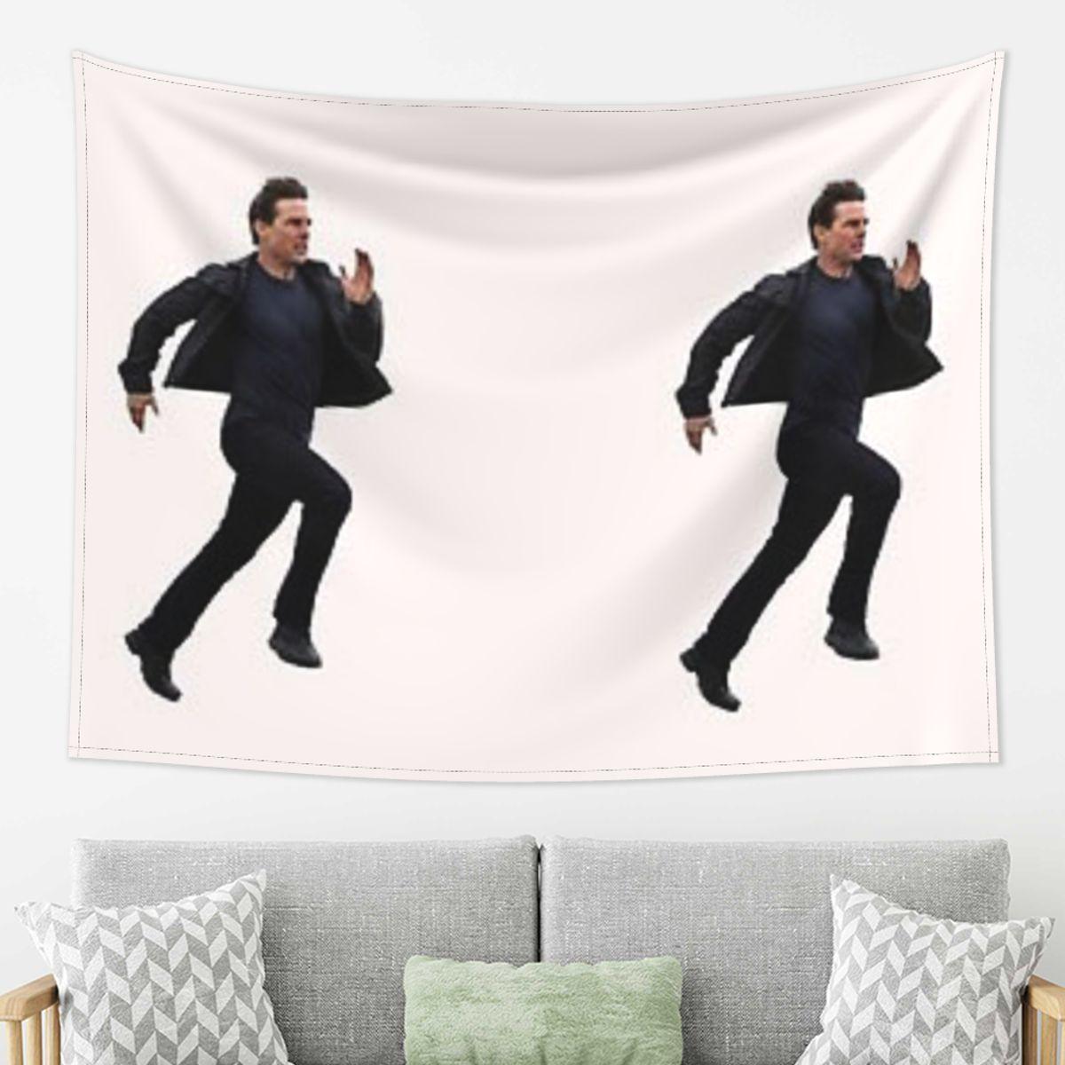 

Ethan Hunt Mission Not Impossible Sticker Tapestry Decor Art Aesthetic Tapestries for Living Room Home Wall Cloth Wall Hanging 74x94cm(29x37in)