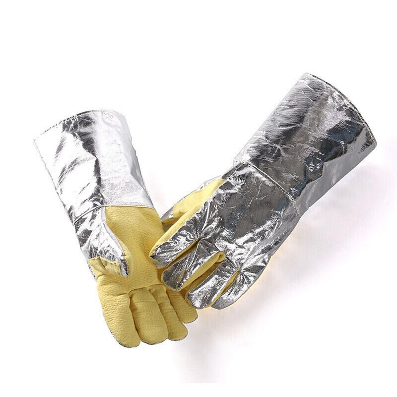 Miling 500°C Heat-Resistant Aramid Aluminum Foil Protective Gloves