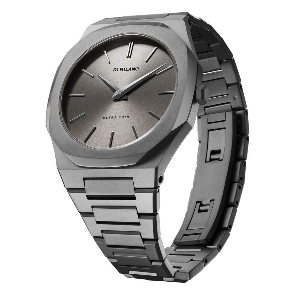 Authorized Dealer [D1 MILANO] D1 Milano Watch Men's Watch UTBJ22 [ULTRA THIN] Ultra Thin Anthracite 40mm Stainless Steel Belt Gray
