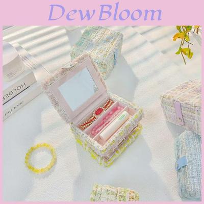 Jewelry Organizer Storage Box With Floral Pattern For Home And Travel