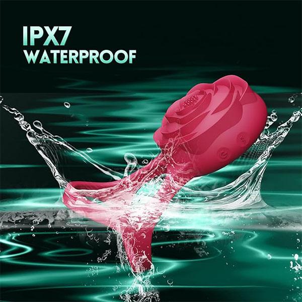 Rose Penis Ring Sex Toys Cock Ring Wearable Penis Ring Vibrator with Remote Control Adult Toys for Male Female