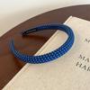2026 Korean Elegant Blue Polka Dot Hairbands Headband Women Girls Hair Head Hoops Bands Accessories Headdress Headwear Ornament
