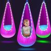 LED-Lit Portable Hanging Chair for Kids – Indoor/Outdoor Creative Nylon Swing