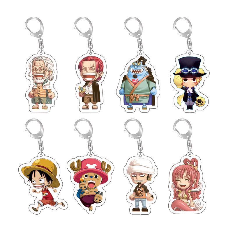 Acrylic Keychain - Luffy, Zoro, Nami Anime Pendant