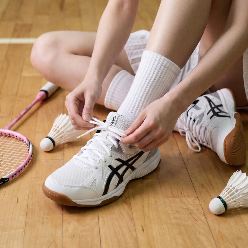 Asics Rivre Cf Minimalist Comfortable Low-Top Badminton Shoes Unisex Shoes White Black 1073A072-100