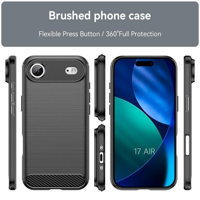 Coque de Protection - BOOLING - iPhone Air - Effet Carbone - Antichoc - Anti-Rayures