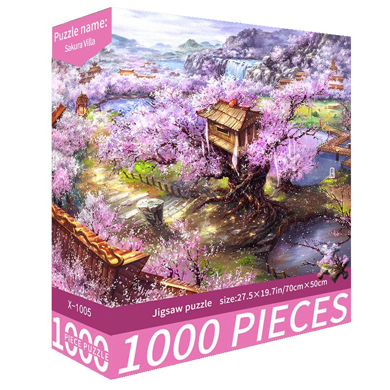 1000-Piece Cute Challenging Educational Jigsaw Puzzle for Adults - Stress Relief Birthday Gift for Her
