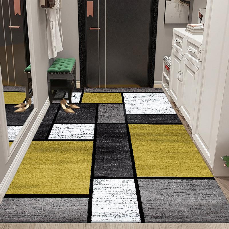 Entrance Door Floor Mat Dirt Resistant Light Luxury Living Room Carpet Easy To Maintain Door Mat Anti Slip Foot Mat