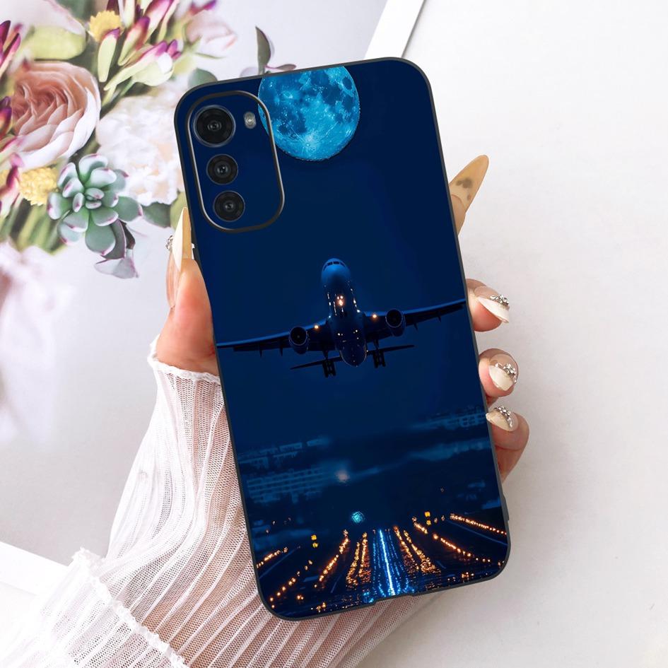 Silicone Case For Motorola Moto E32 E32s Cover Fashion Cartoon Dragon Painted Fundas Soft TPU Bumper For MotoE32 MotoE32s Casing