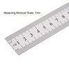 HARFINGTON 2-Piece Stainless Steel Ruler, 100cm/40" Long X 1/25" Thick X 1-1/7" Wide, Metric Straight Edge Measuring Tool for Woodworking, Painting, a