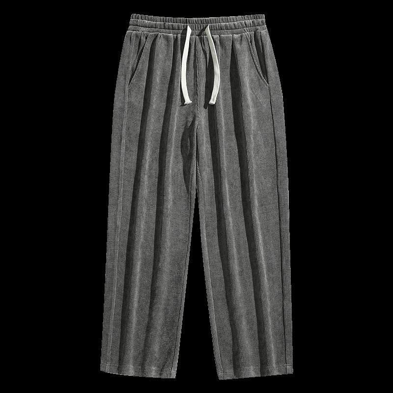 Spring and Summer Plus Size Men's Pants, Loose Casual Sweatpants, Fashionable Straight Leg Sports Pants