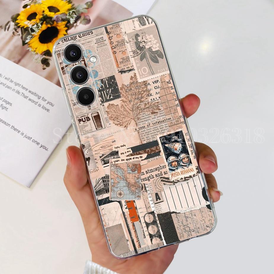 For Samsung Galaxy A14 A24 A34 A54 Case New Fashion Painted Cover Soft Silicone TPU Phone Case For Samsung A54 A 14 24 34 Fundas