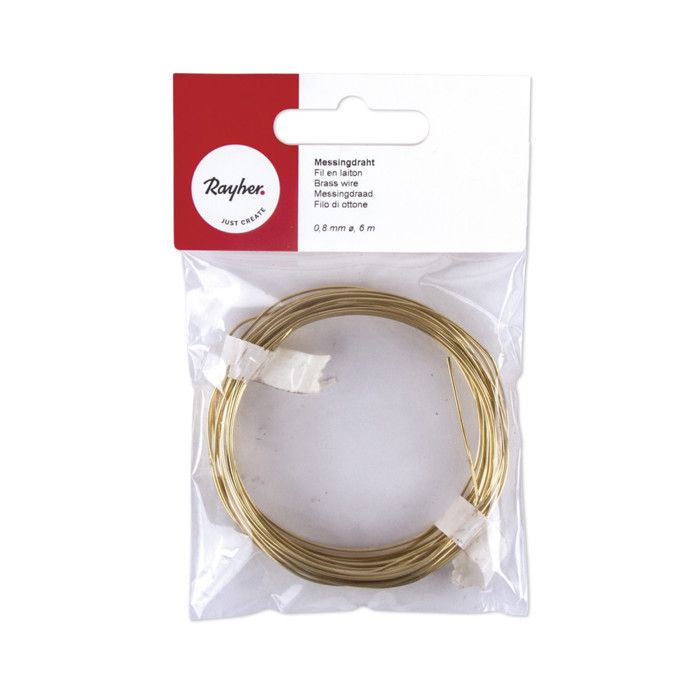 Fil en laiton 0,8 mm 6 m