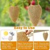 1 PC Outdoor Hanging Artificial Bumblebee Nest Bait, Eaves and Corridor Beehive Decoration, Holiday Gift