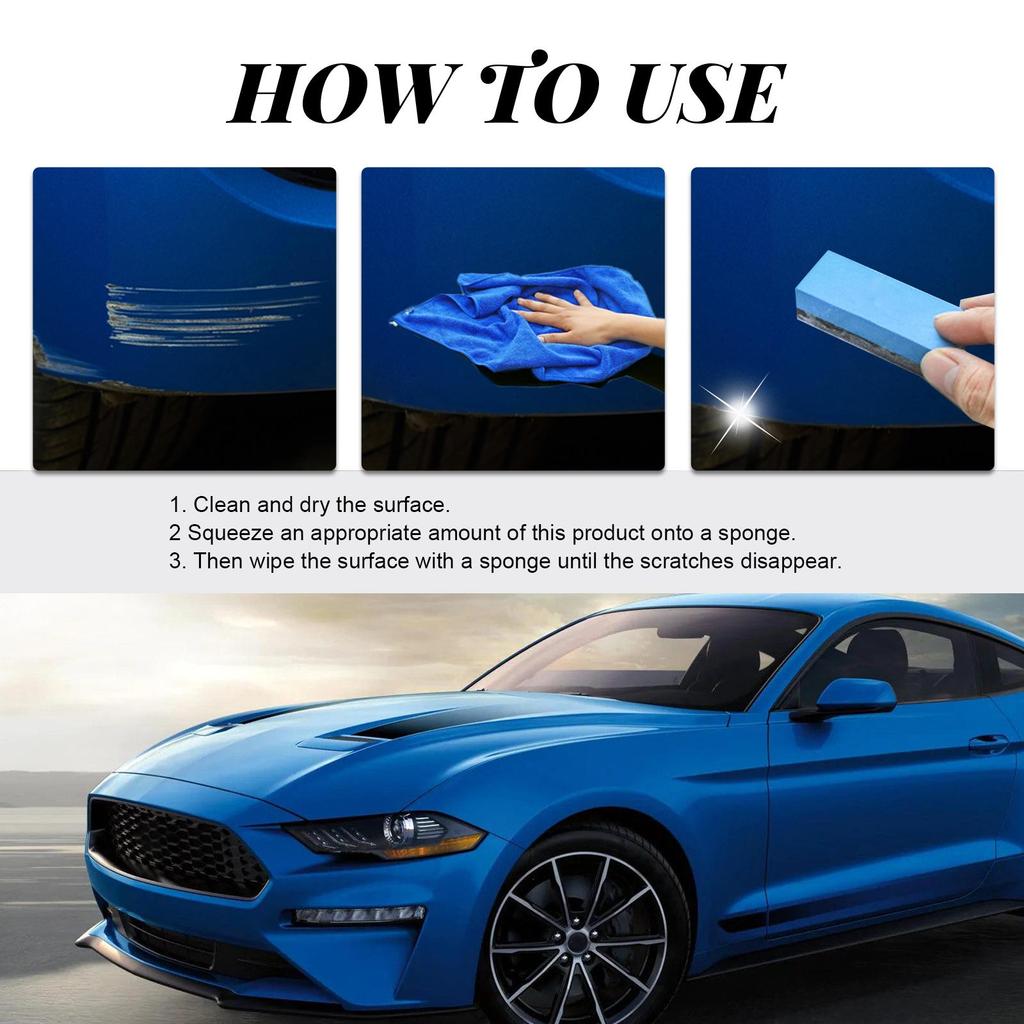 Homonth Car Scratch Repair Paste  (60ml+sponge) Paint Scratch Scratch Maintenance Repair Repair Paint Polishing Seamless Repair