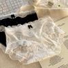 Chiloți Dantelă Mătase Gheață pentru Fete Femei Bumbac Pur Zona Inghinală Fundă Chiloți Dama