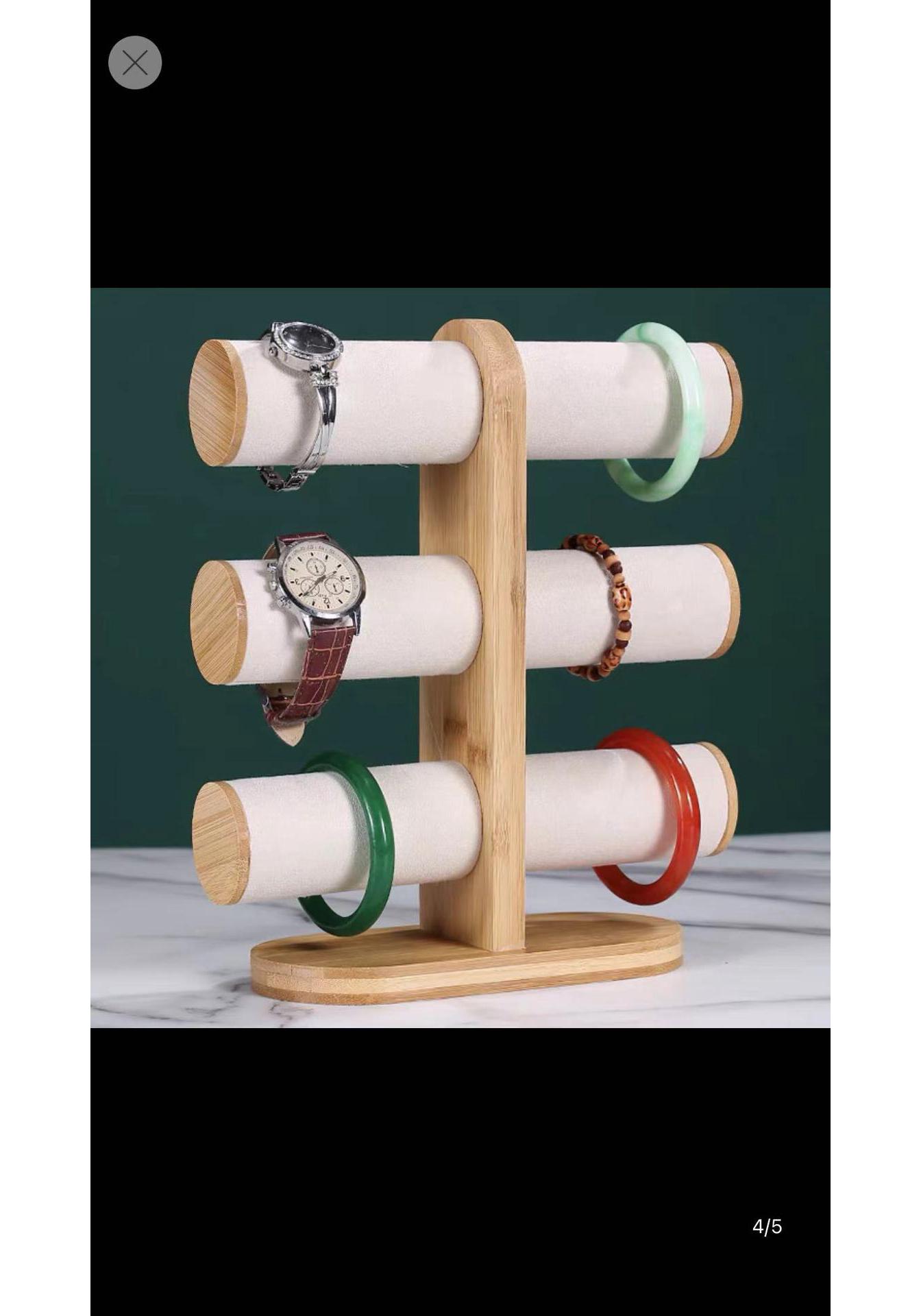 Bamboo Bracelet and Watch Display Stand