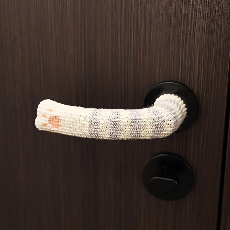 3 Stück Anti-Kollision Türgriffabdeckung Werkzeuge Gestrickte Katzenpfoten-förmige Abdeckung Schutz Kindertürgriff Handschuhe Heimzubehör