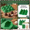 Árvore de Floco de Neve de Natal com 9 Cavidades para Doces Chocolate Assar