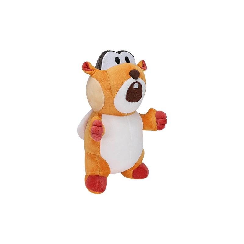 Cute Squirrel Plush Toy 22cm Height Cartoon Style Soft And Cuddly