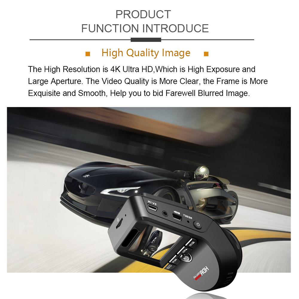 CAR Camera4K 2160P Dash cam with 1080P Rear Camera GPS logger ADAS IMAX323 sensor car Video Recorder Novatek 96663 Night Visio