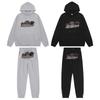 Trapstar Red & Black Tiger Head Towel Embroidery Tracksuit - Couples' Casual Hoodie & Pants Set