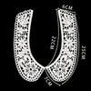 sales of 1-10 pieces Black and white embroidery hollowed out Shredded milk decoration DIY sewing lace accessories