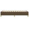 Box Spring Bed Frame Dark Brown 90 x 190 cm Fabric