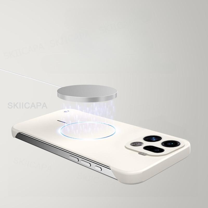 For Magsafe Bezel-less Phone Case for OPPO Find X9 Pro Ultra Thin Frameless Hard PC Magnetic Cover for OPPO Find X9Pro Funda