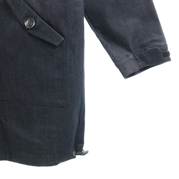 Brand new HB Big Hood Silky Denim Mod coat M Long coat Denim jacket Men's Used