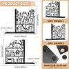 Metal Abstract Bookends Heavy Duty Non-Slip Desktop Book Storage Organizer for Home Office Decoration