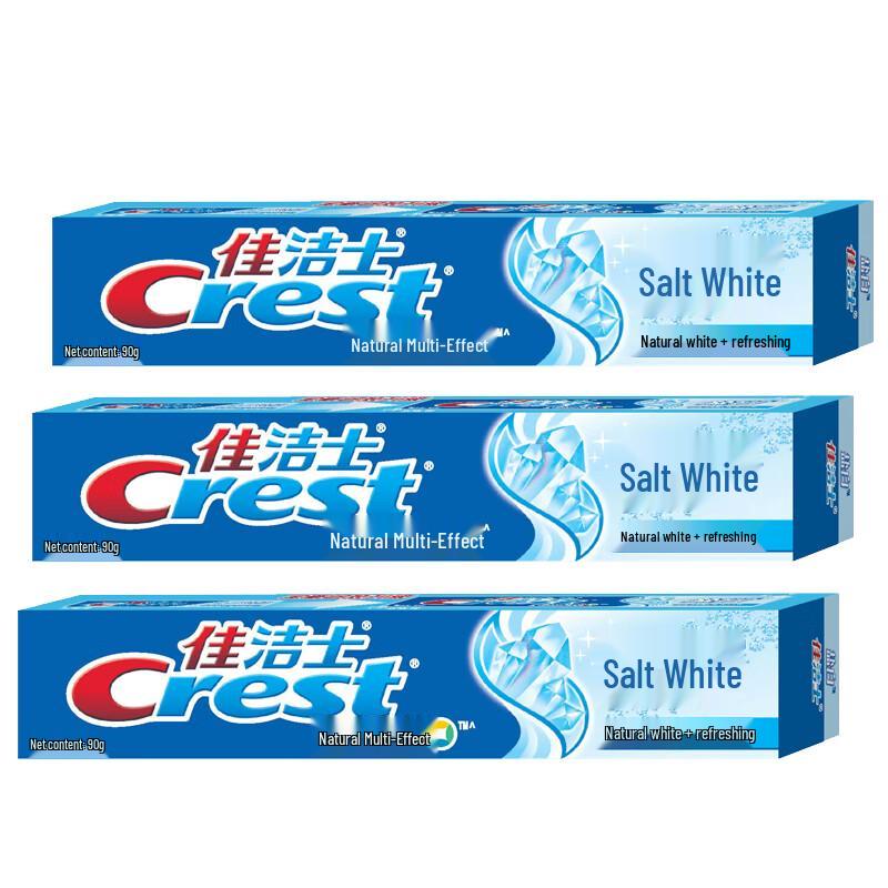 

Crest Salt White Toothpaste 90g x 3 Tubes