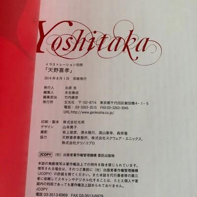 Used Yoshitaka Amano Illustration Special Edition First 2014 From Japan