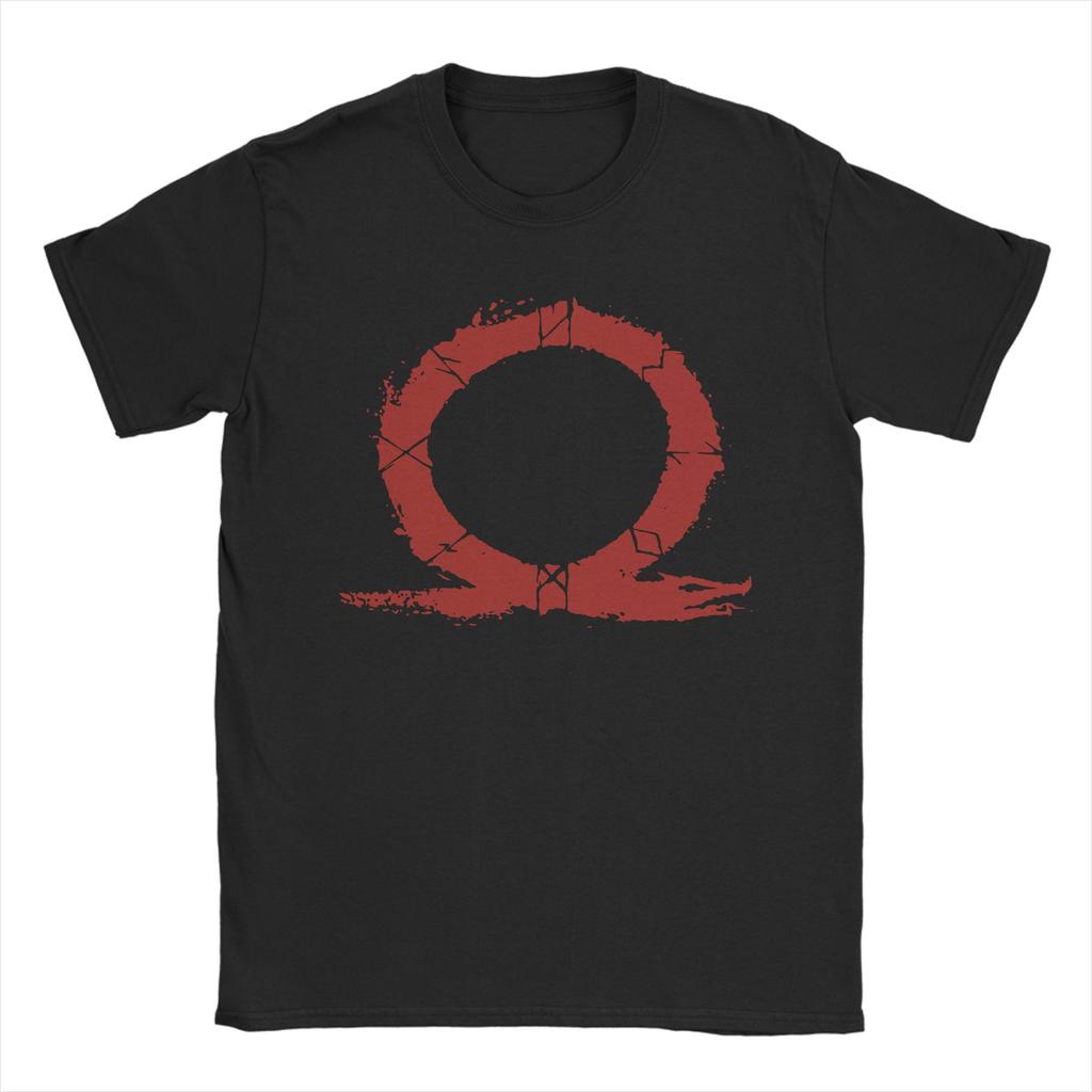 God of War Runes T-Shirt for Men Awesome 100% Cotton Tees O Neck Short Sleeve T Shirts Arrival