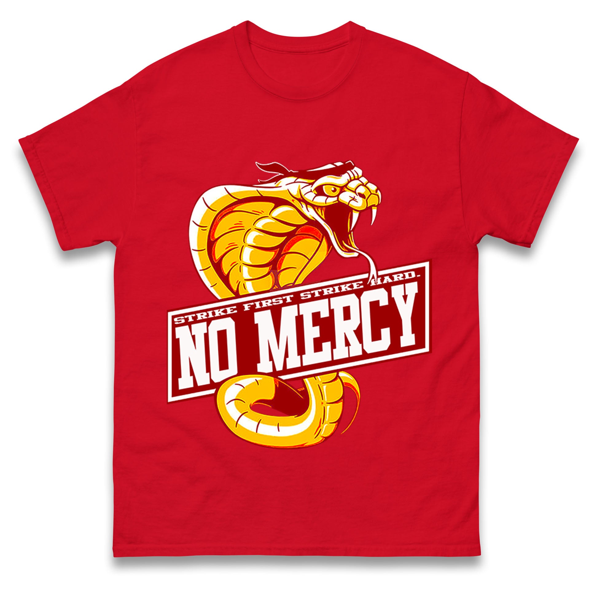 Cobra Kai No Mercy Mens T Shirt Womens Tops Teess L