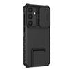 For Samsung Galaxy S25+ Case Camera Slider PC+TPU Phone Cover with Kickstand