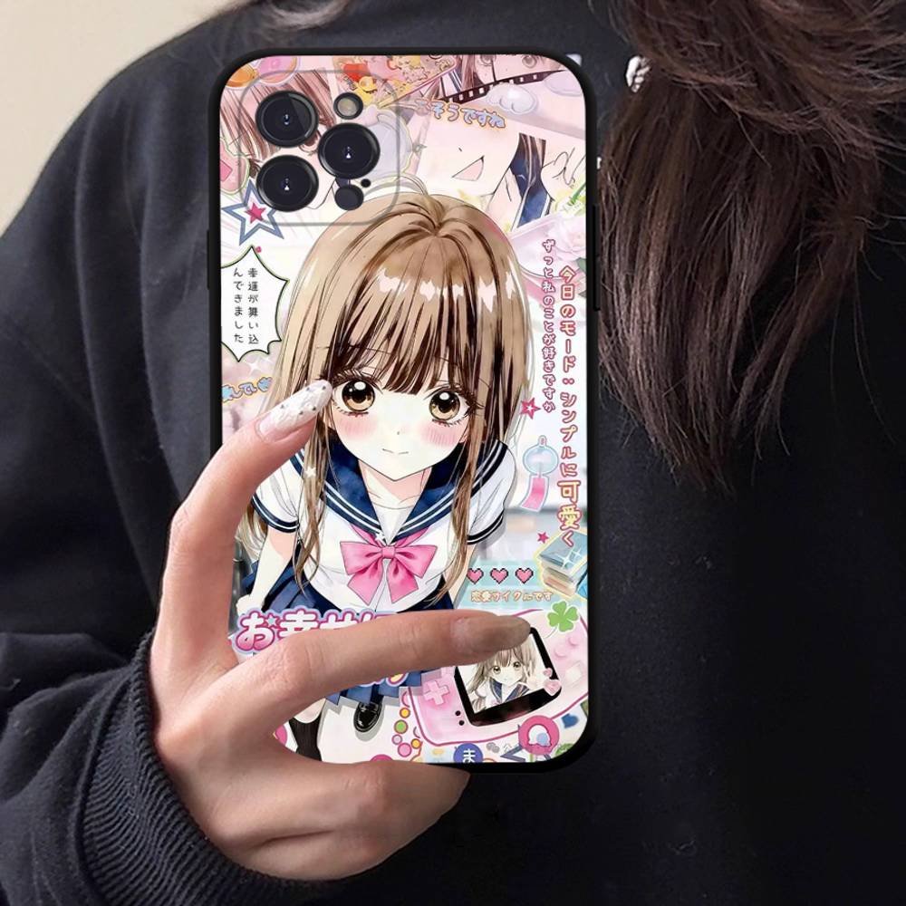 Japanese Cute Girls Y2K Pattern Phone Case TPU Phone Case For Iphone17 Air 16 15 14 13 12 11 Pro Max Plus Cover Case