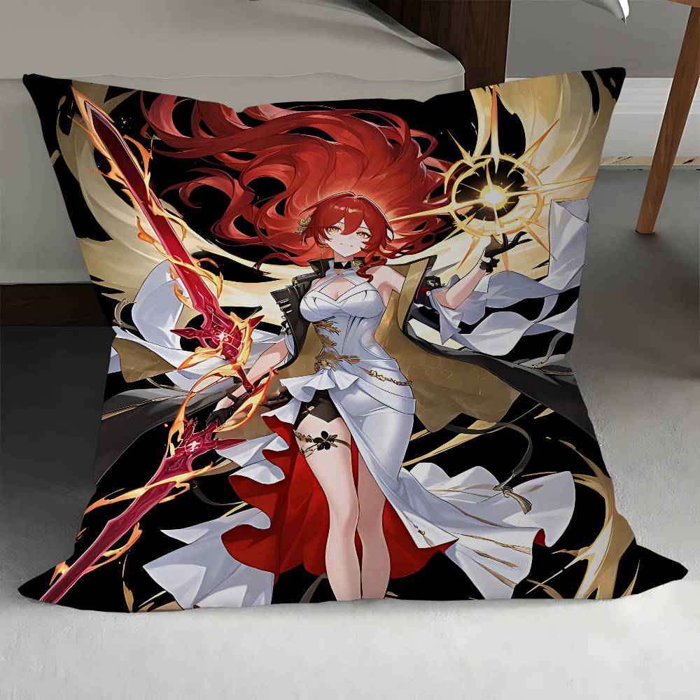 Honkai Impact 3rd Himeko Pillowcase Toon Gift Cushion Cover Bedroom Home Sofa Chair Seat Decor Pillow Case