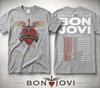 Bon Jovi Forever Tour 2026 doppelseitig bedrucktes T-Shirt, Herzmuster, Dolch, Flügel, Rock-Grafik, für Musikfans, Freizeit,